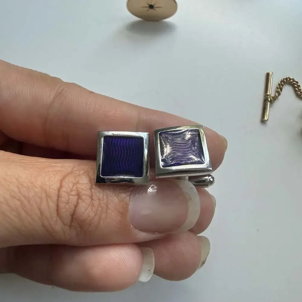 Vintage Assorted Men's Cufflinks and Tie Accessories Lot